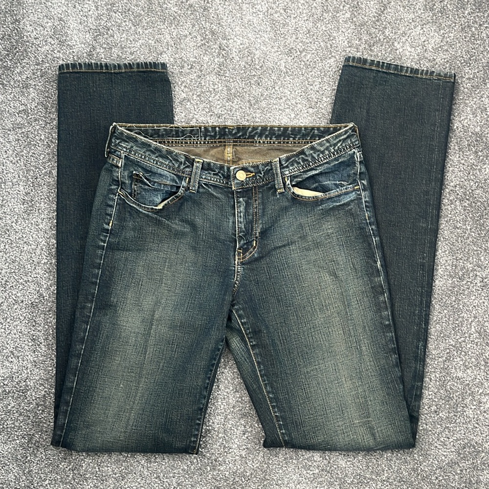 GENERRA Vintage Second Skin Straight Leg Stretch Skinny Jeans - Womens 30 X 33